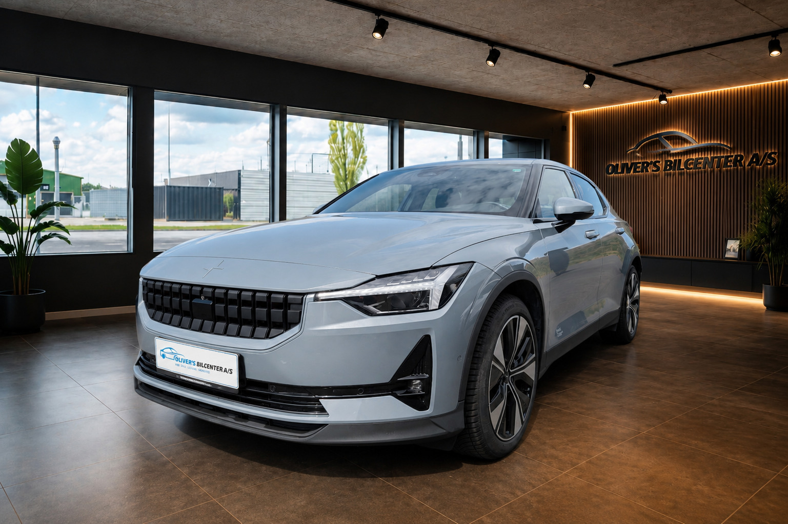Grå Polestar 2 fra 2023