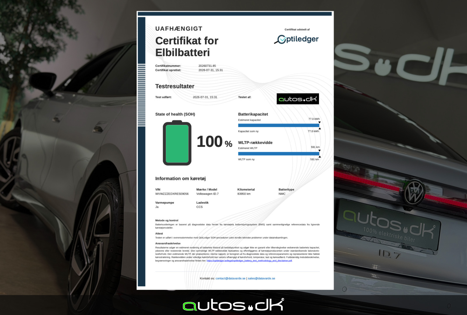 Sølv VW ID.7 fra 2024