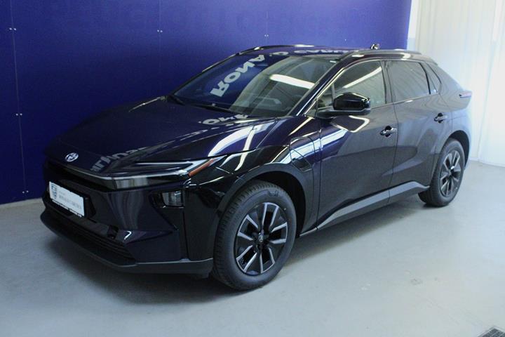 Blå Toyota BZ4X fra 2026