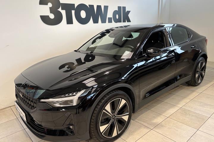 Sort Polestar 2 fra 2022 set udefra