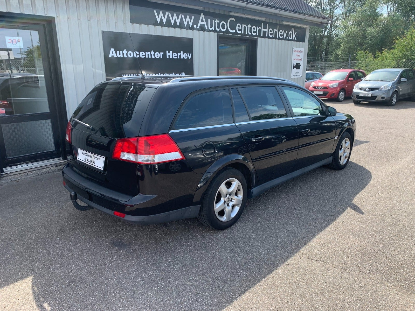 Sort Opel Vectra fra 2008