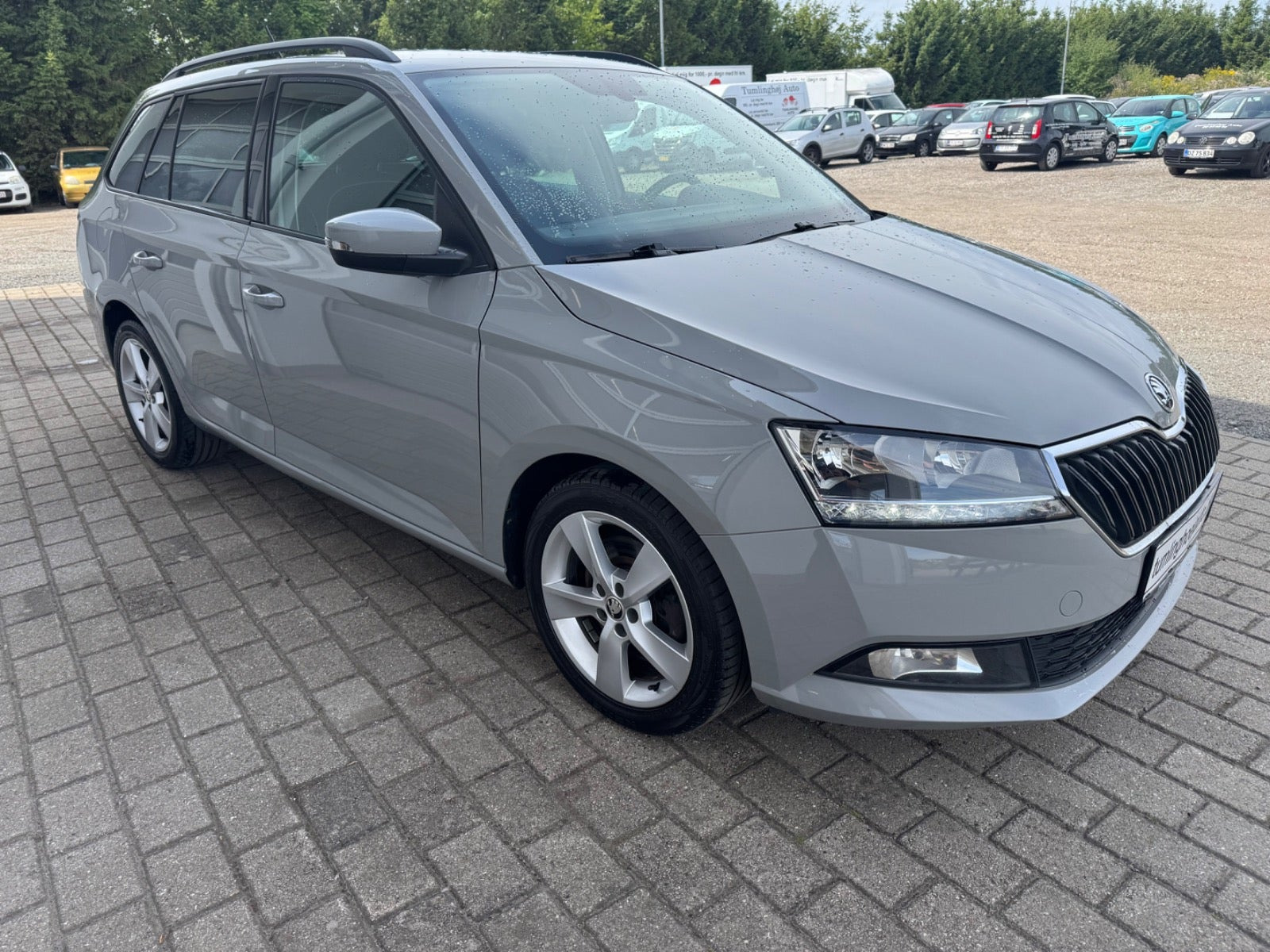 Grå Skoda Fabia fra 2022