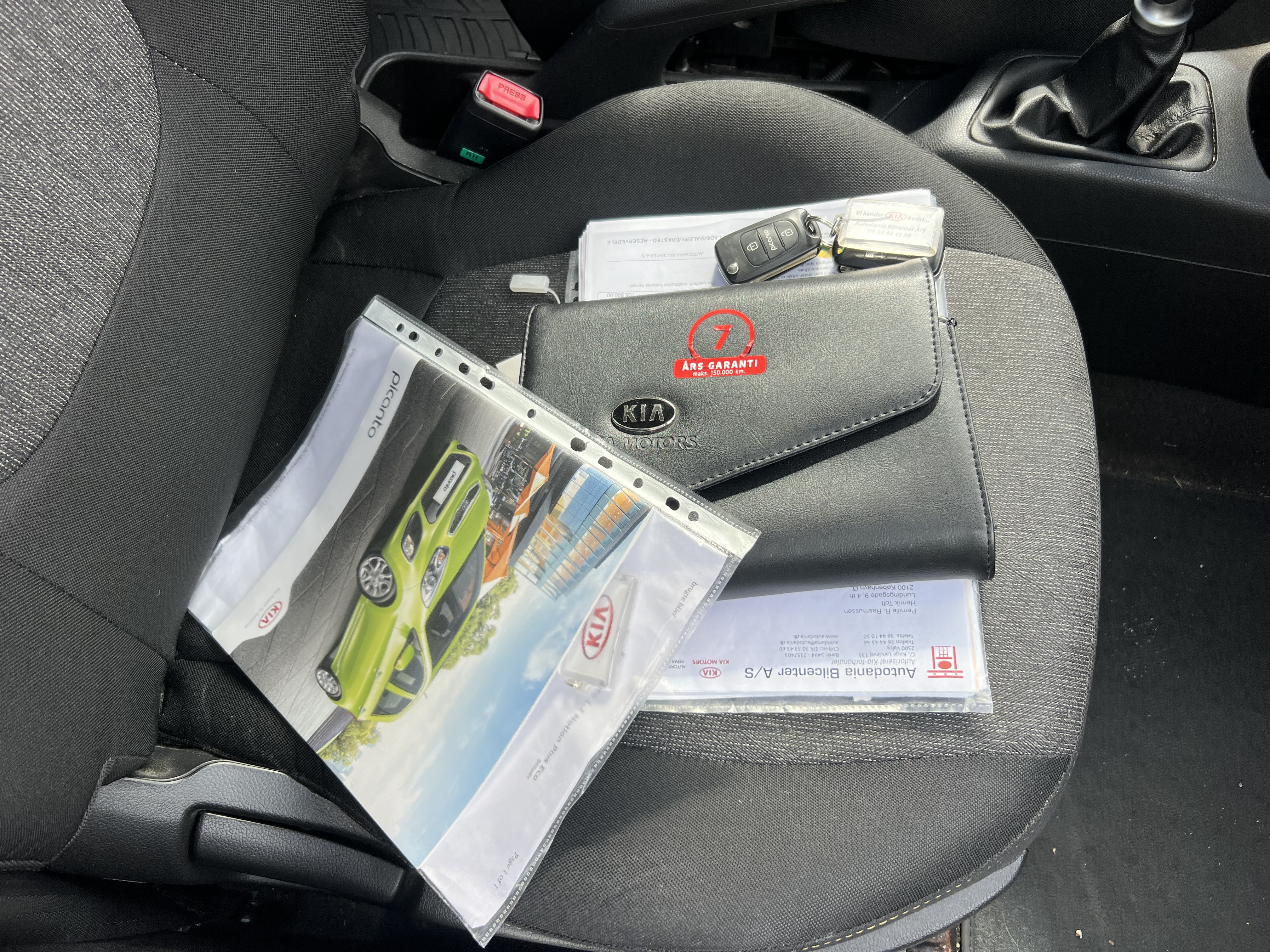 Hvid Kia Picanto fra 2014