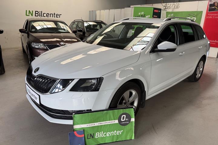 Hvid Skoda Octavia fra 2018
