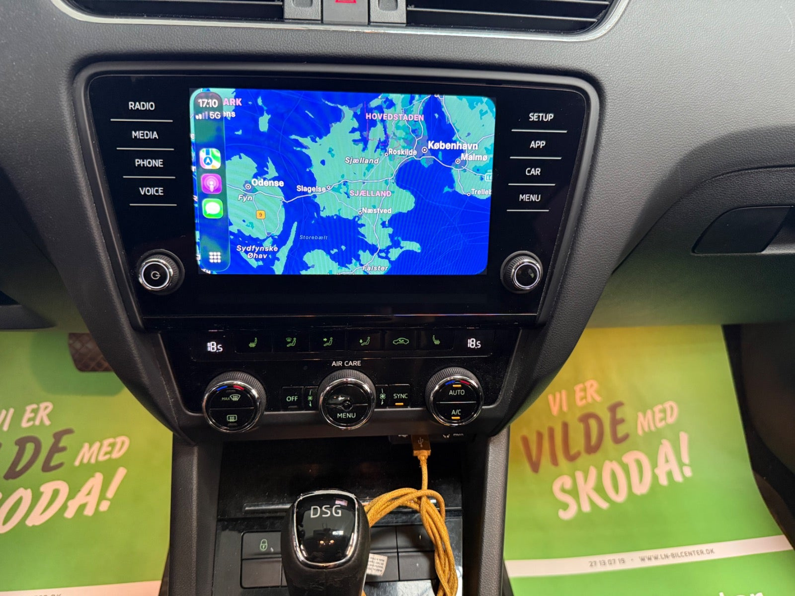 Hvid Skoda Octavia fra 2018