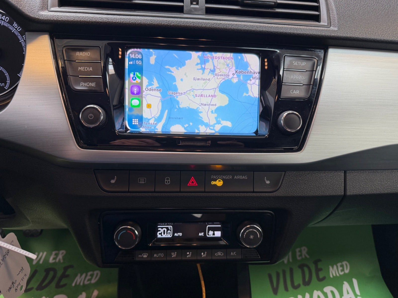 Sort Skoda Fabia fra 2020