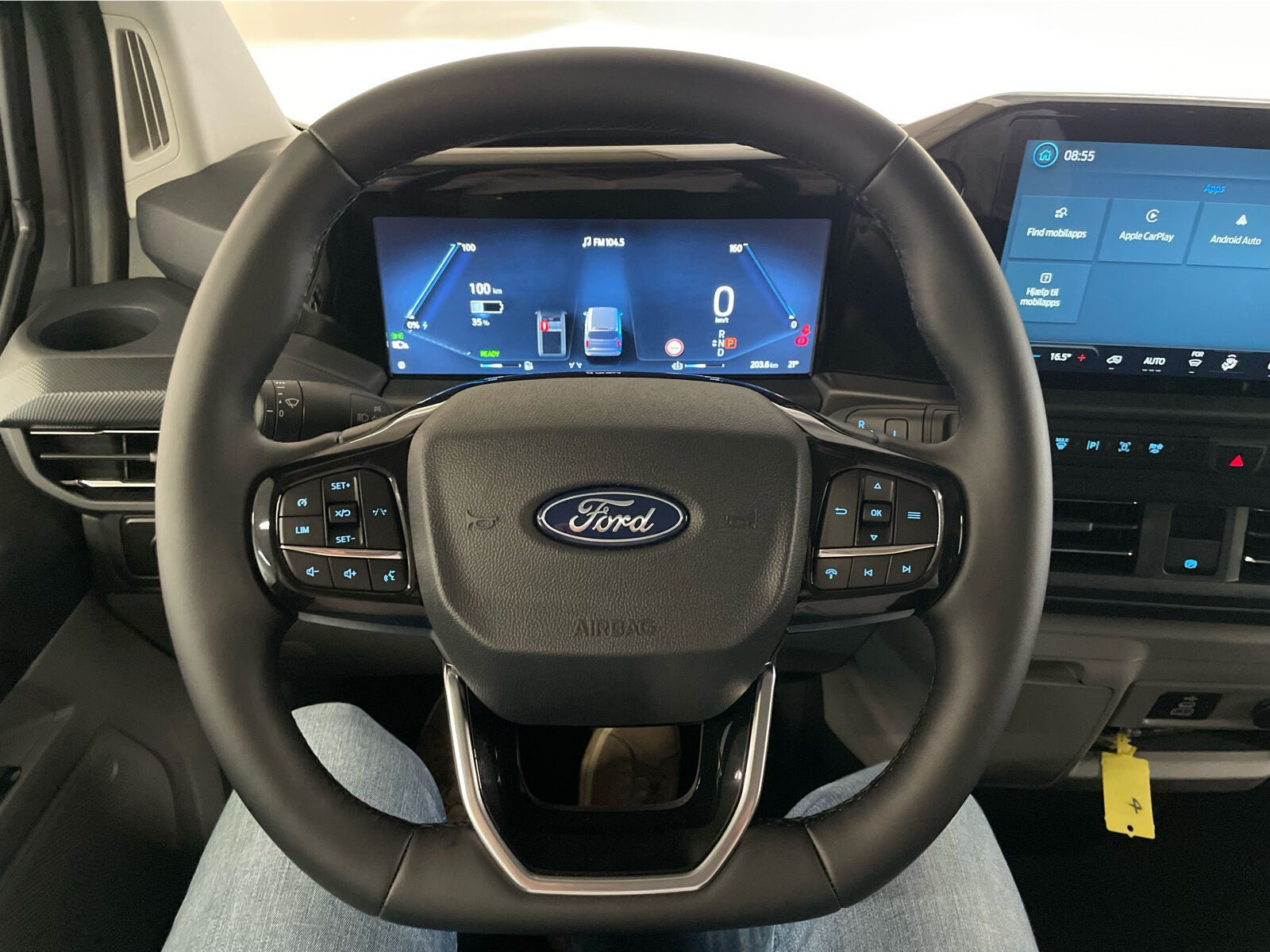 Grå Ford E-Transit Custom 320 L1 fra 2026