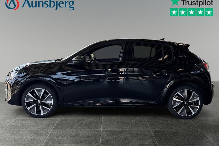 Sort Peugeot e-208 fra 2022
