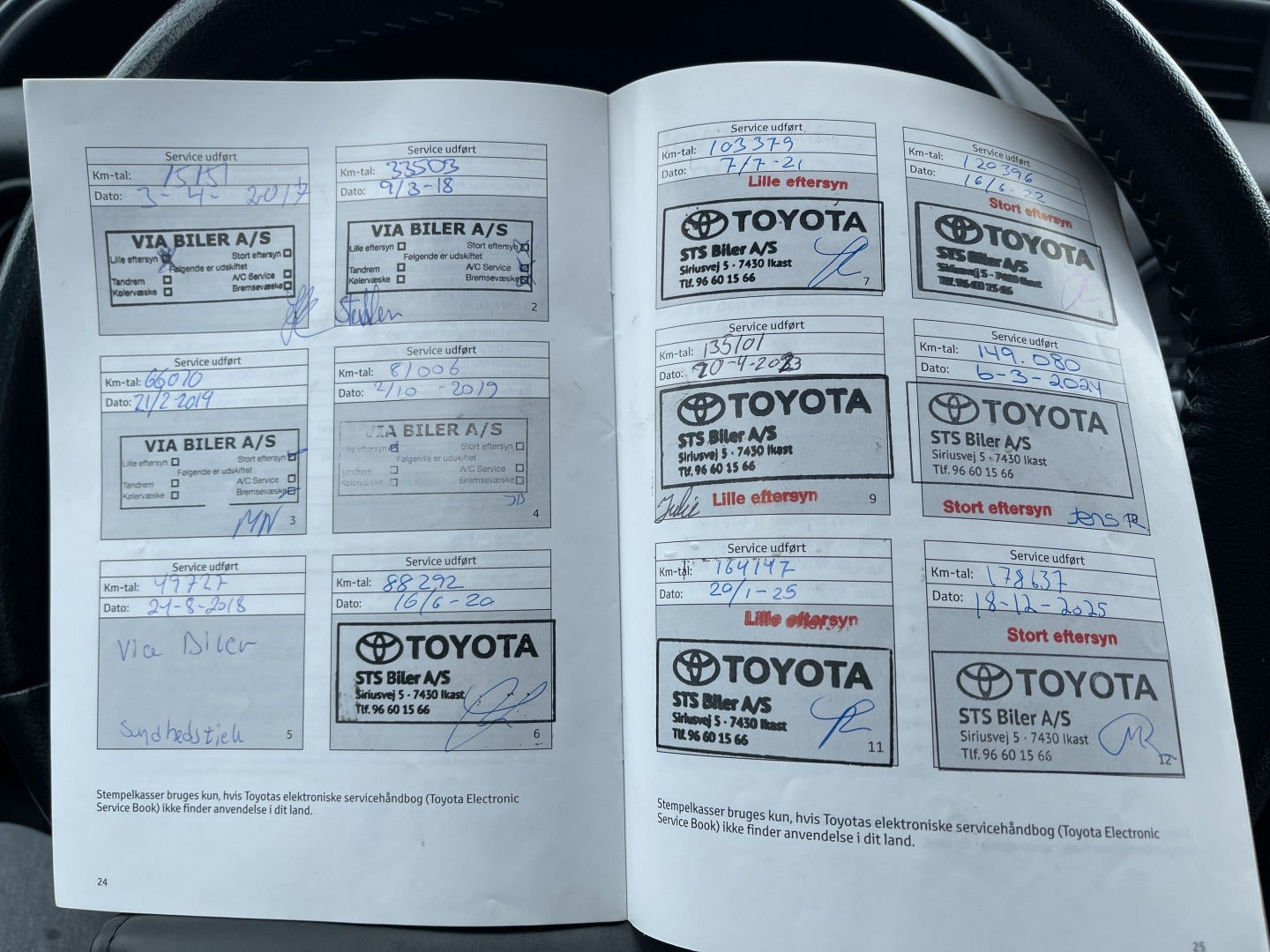 Sort Toyota Yaris fra 2015