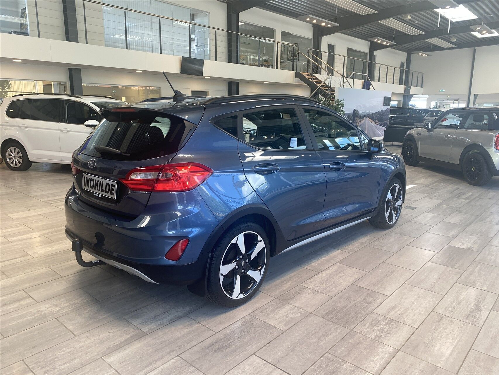Blå Ford Fiesta fra 2020