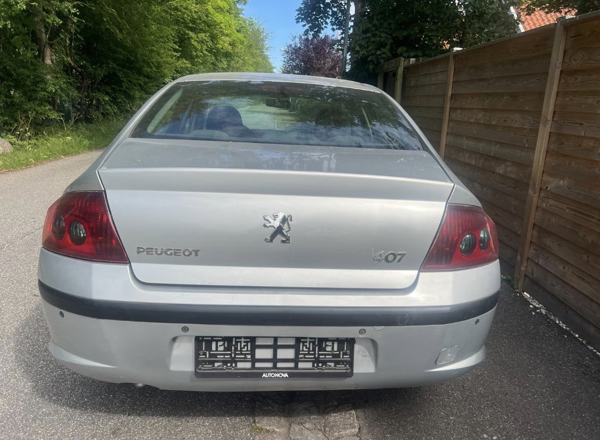 Sølv Peugeot 407 fra 2005