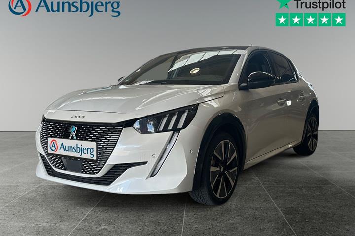 Hvid Peugeot e-208 fra 2021