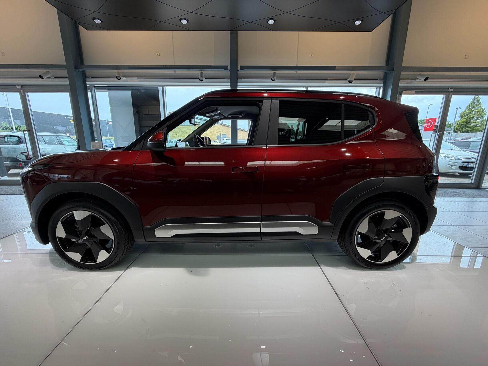 Rød Kia EV2 fra 2026
