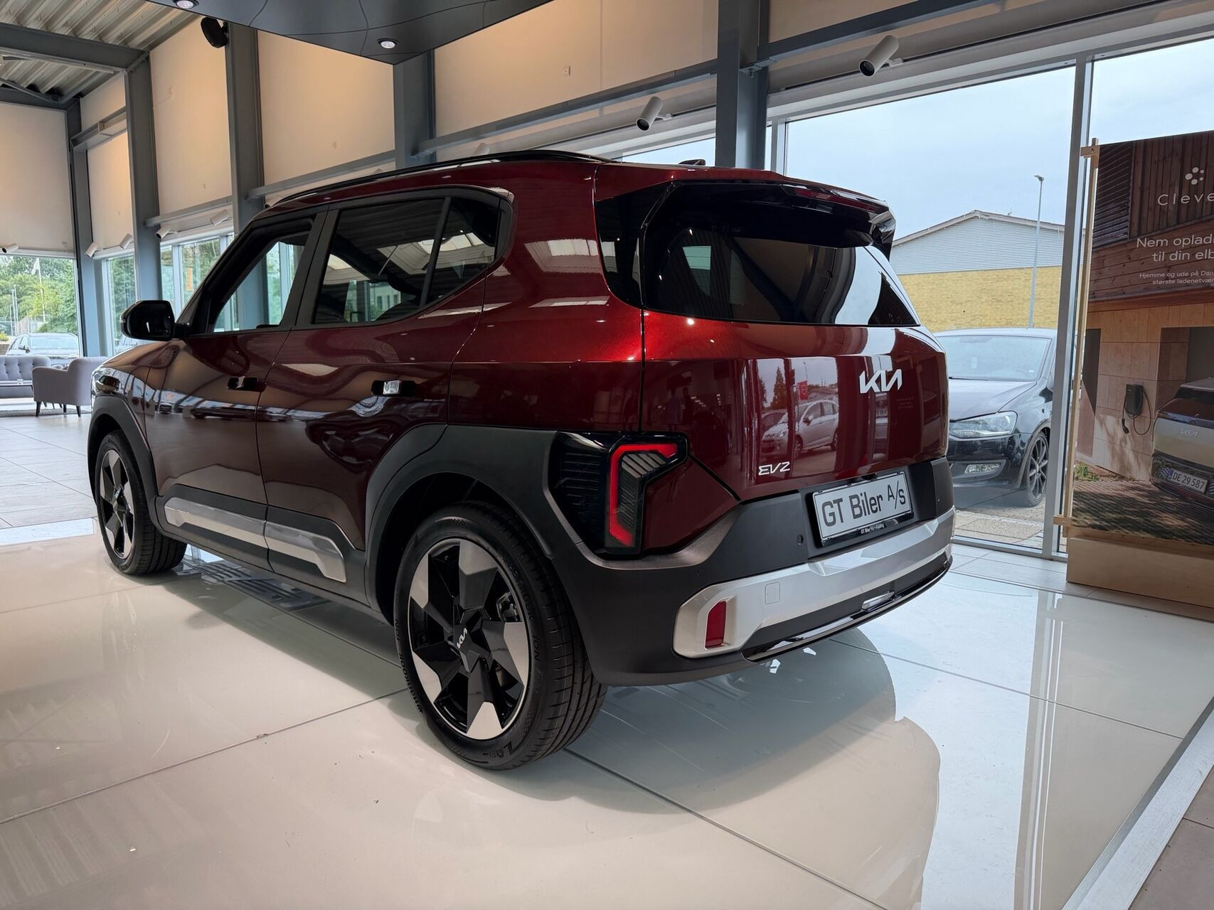 Rød Kia EV2 fra 2026