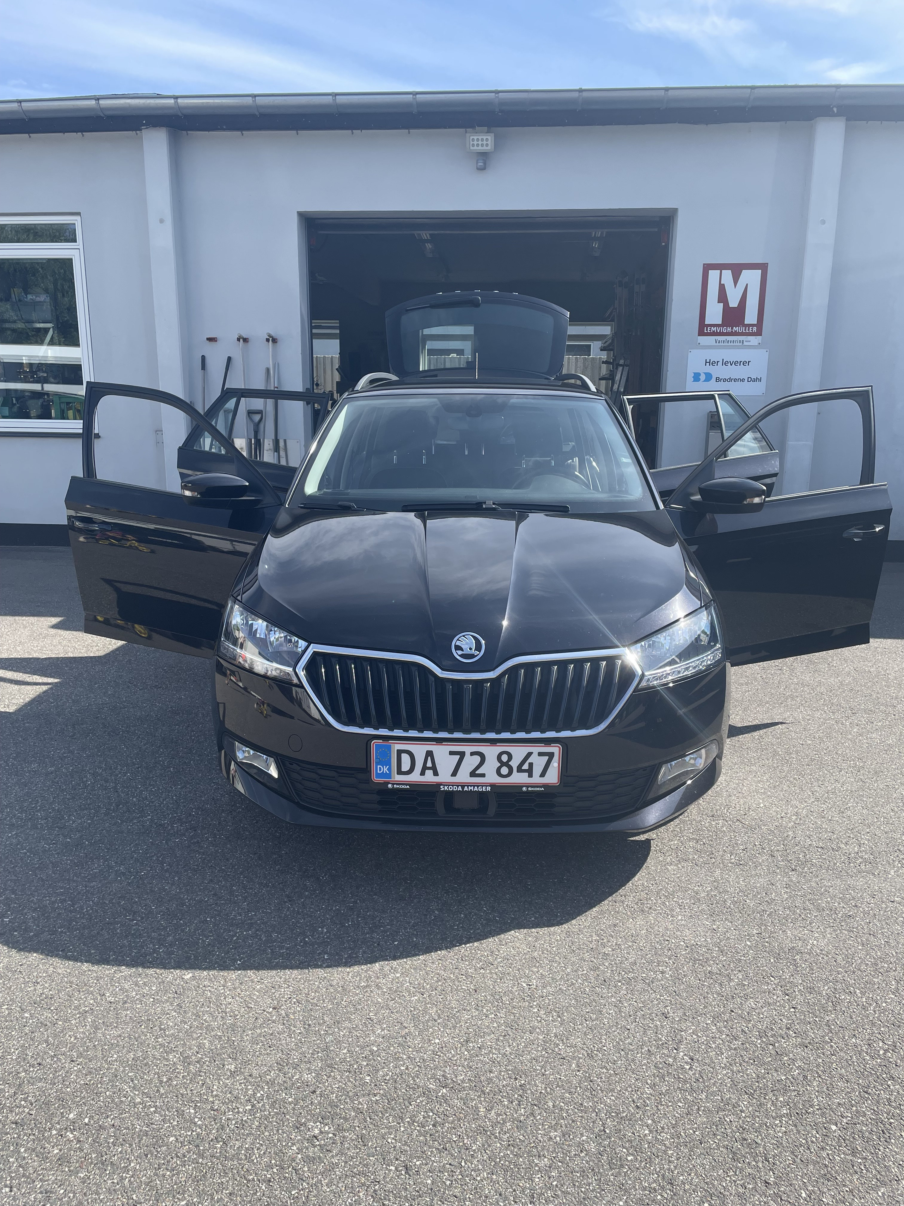 Sort Skoda Fabia fra 2021