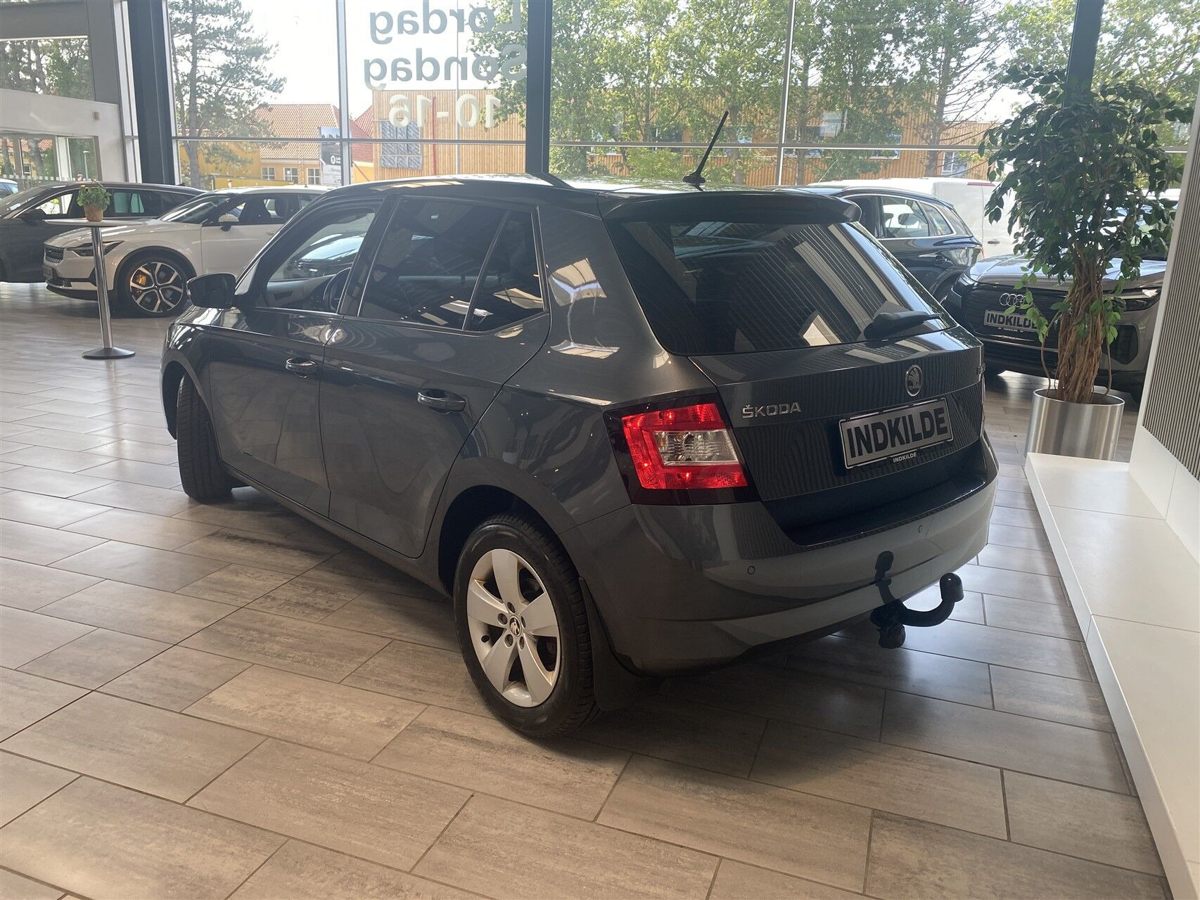 Sort Skoda Fabia fra 2017