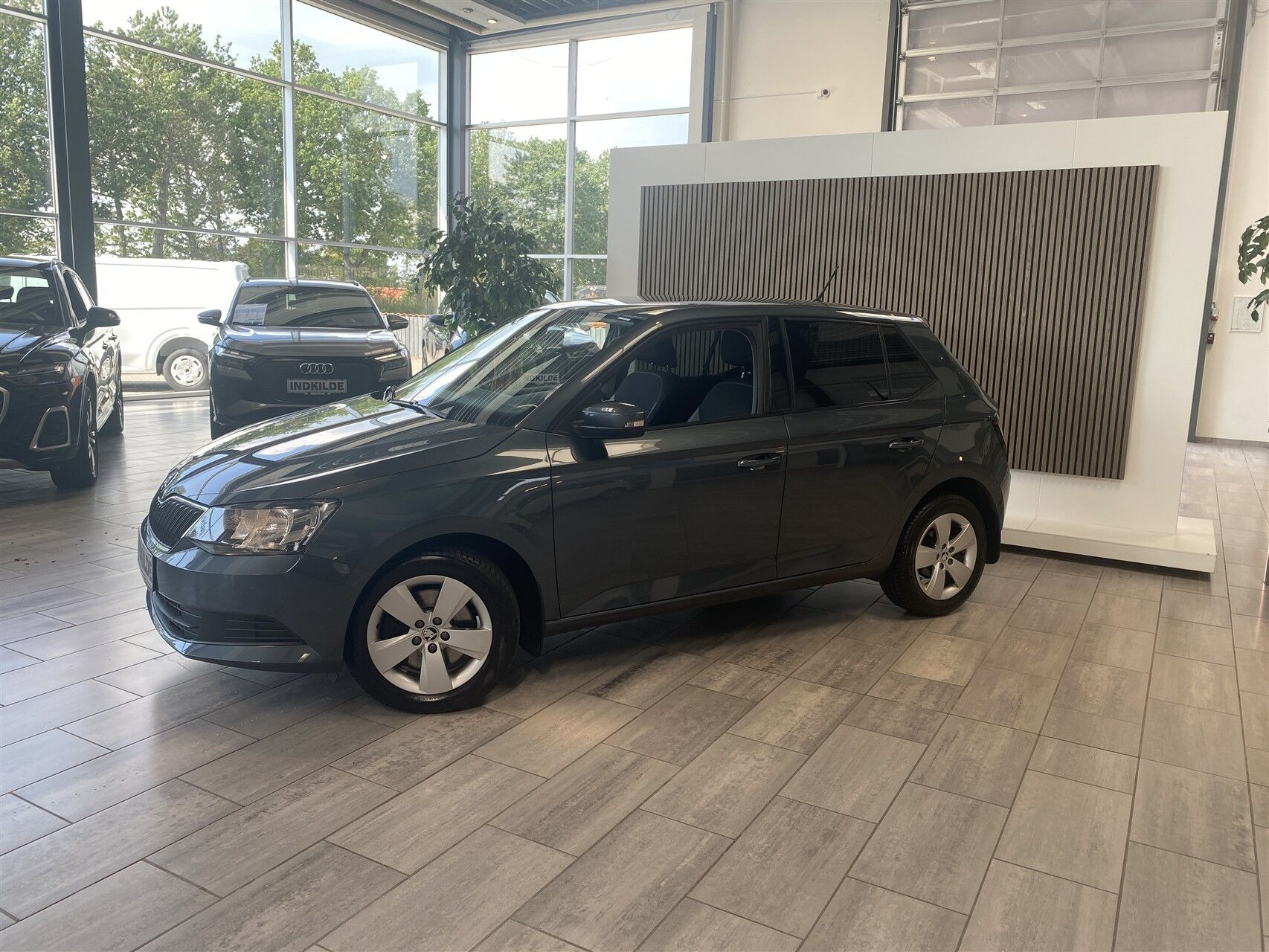 Sort Skoda Fabia fra 2017