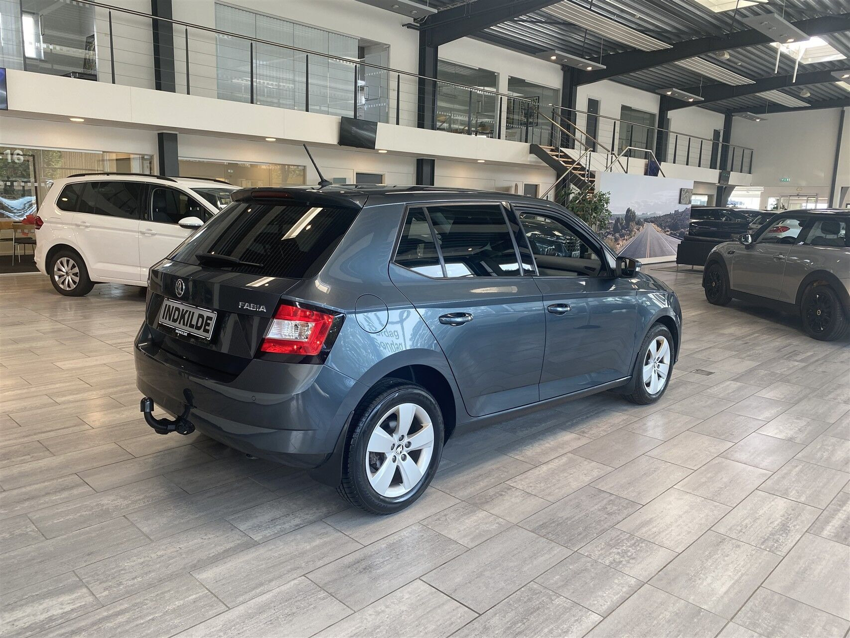 Sort Skoda Fabia fra 2017