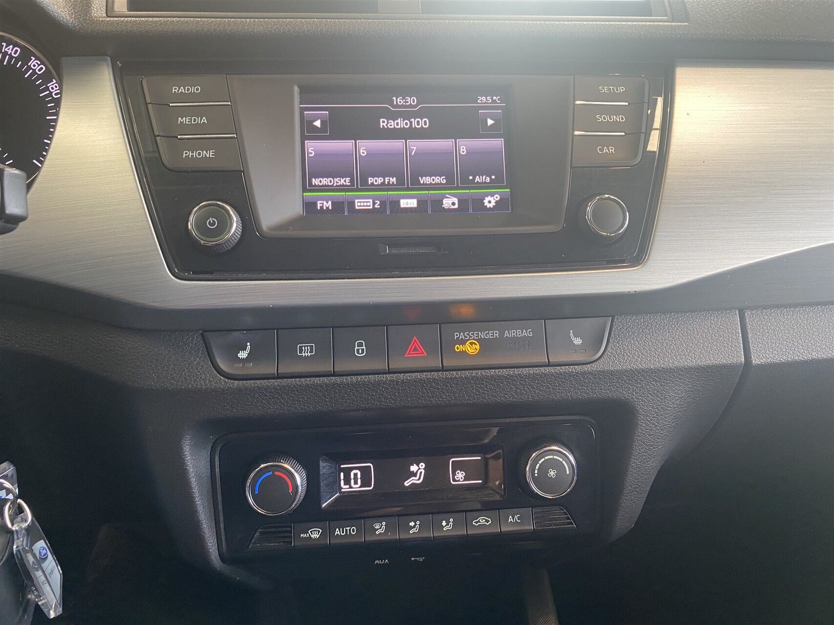 Sort Skoda Fabia fra 2017