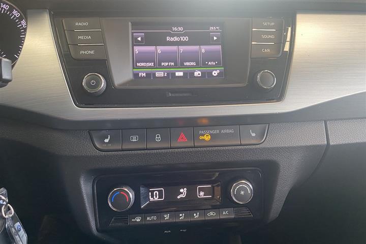 Sort Skoda Fabia fra 2017