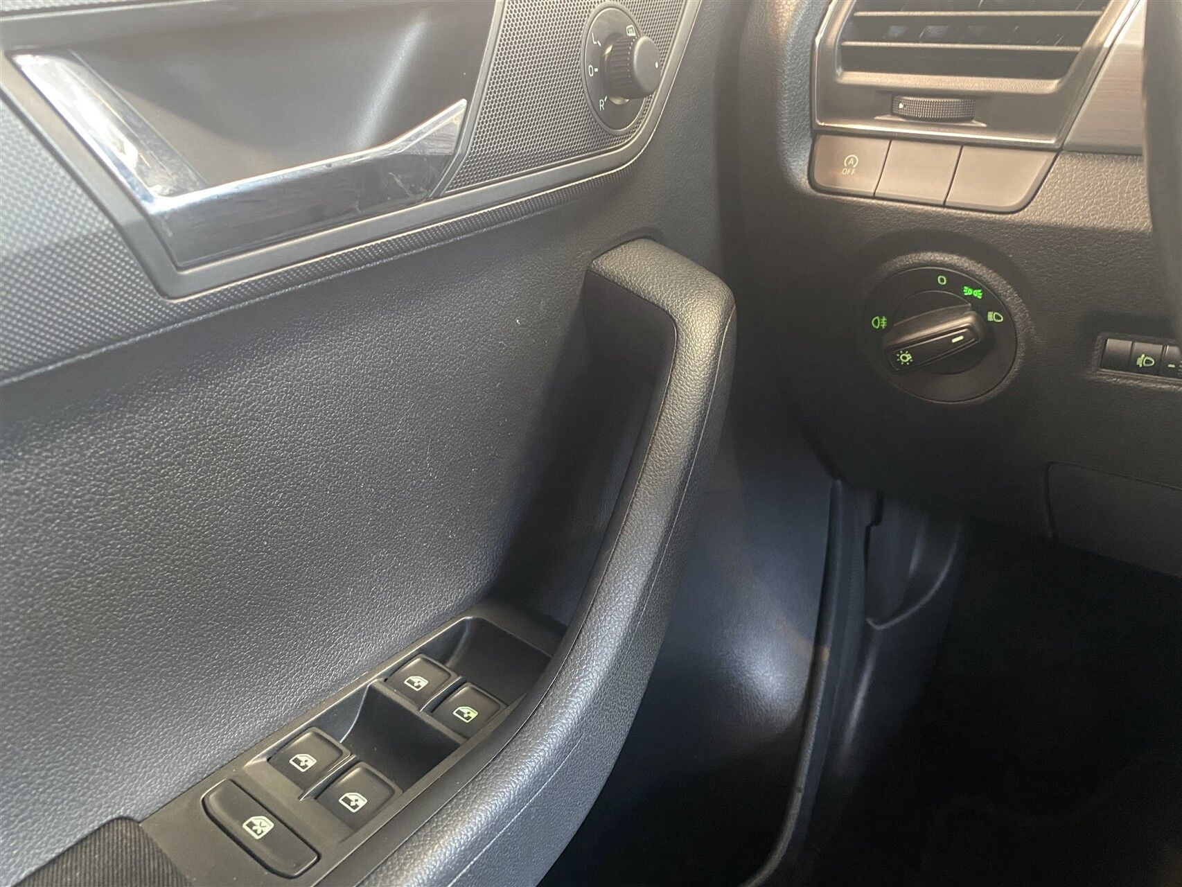 Sort Skoda Fabia fra 2017