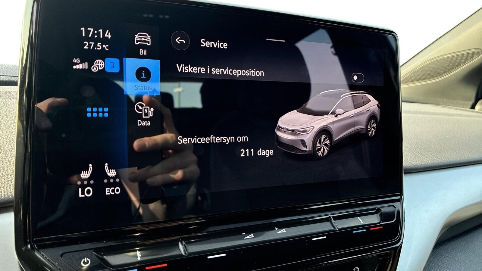 Grå VW ID.4 fra 2023