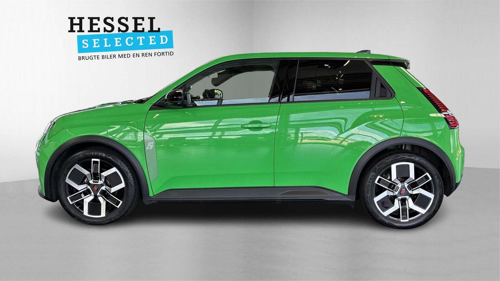 Grøn Renault 5 E-Tech fra 2025