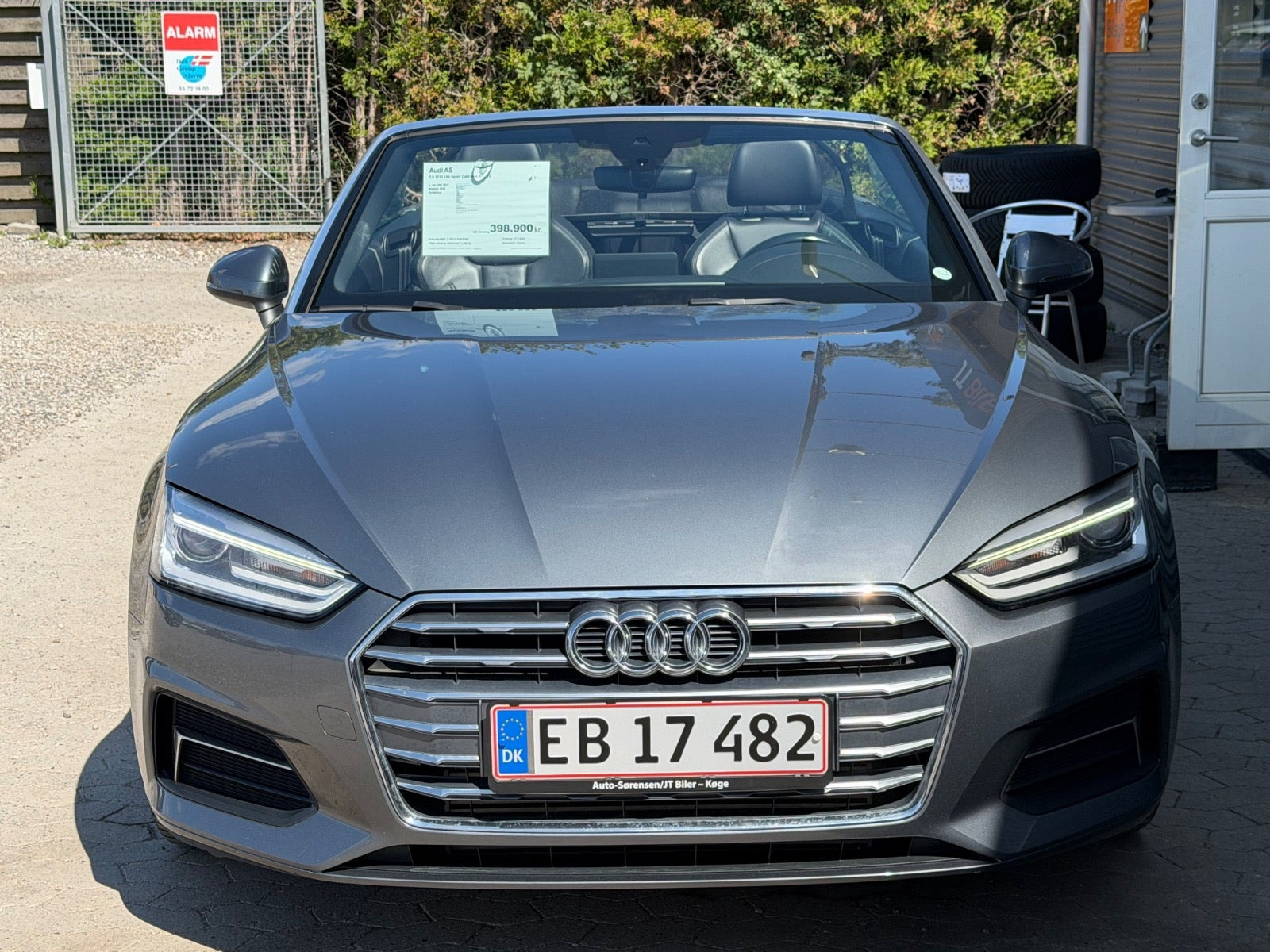 Grå Audi A5 fra 2018