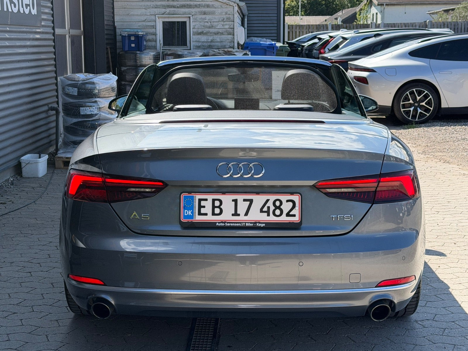 Grå Audi A5 fra 2018