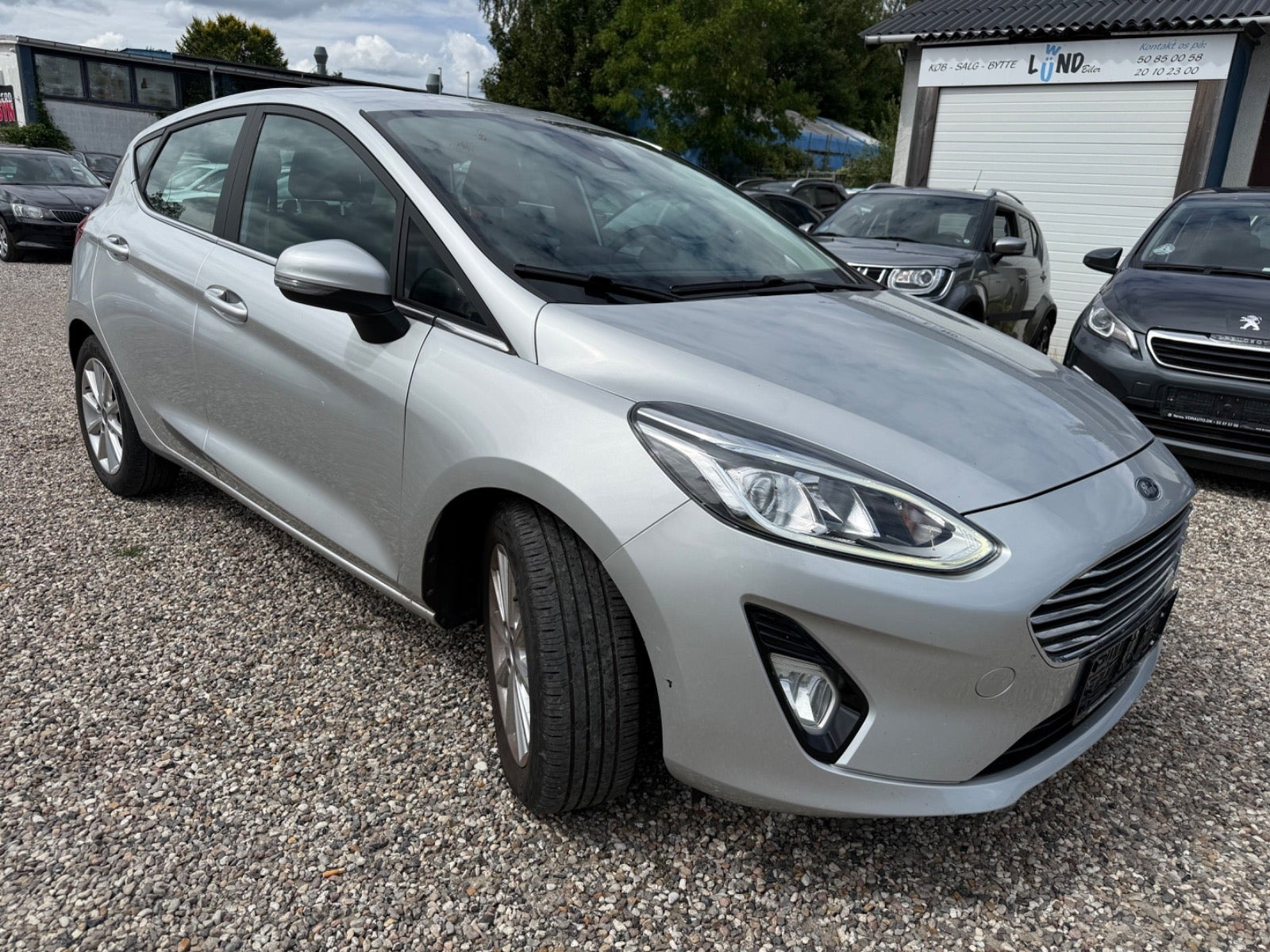 Sølv Ford Fiesta fra 2020