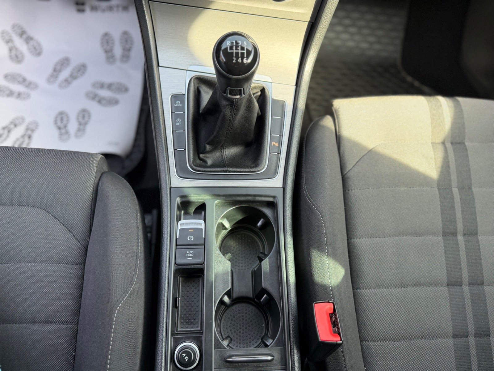 Rød VW Golf VII fra 2015