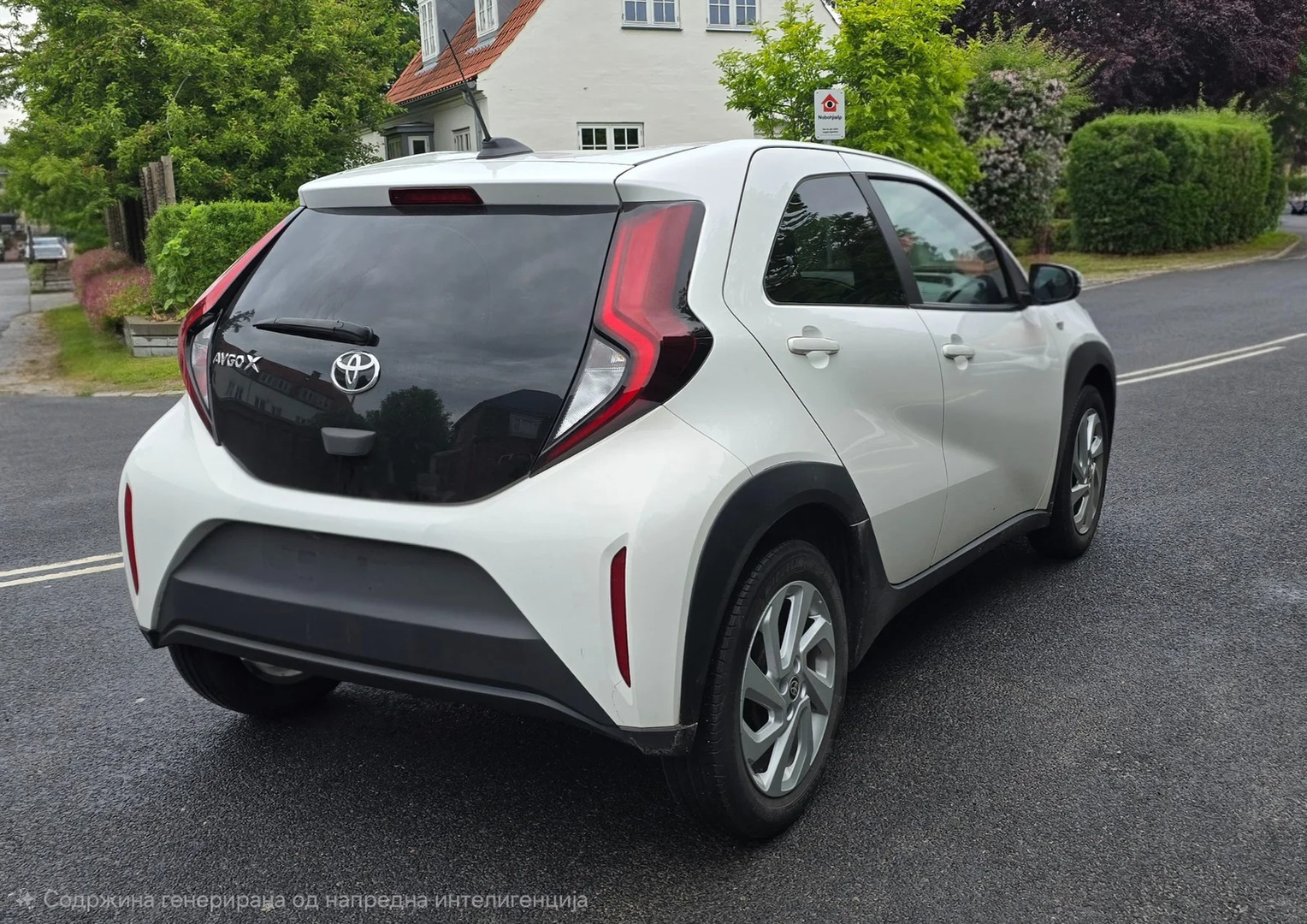 Hvid Toyota Aygo X fra 2022