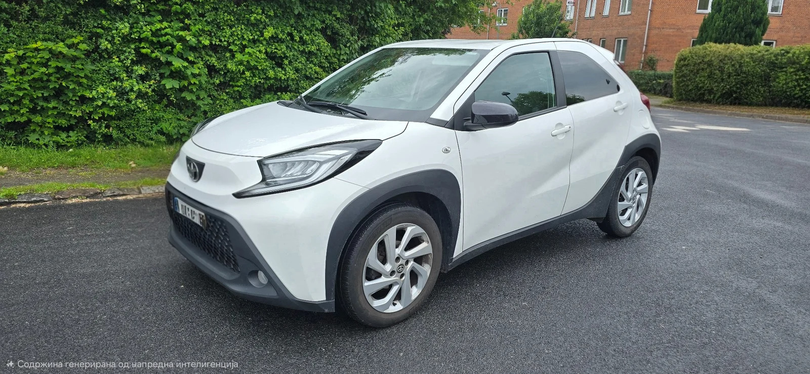 Hvid Toyota Aygo X fra 2022