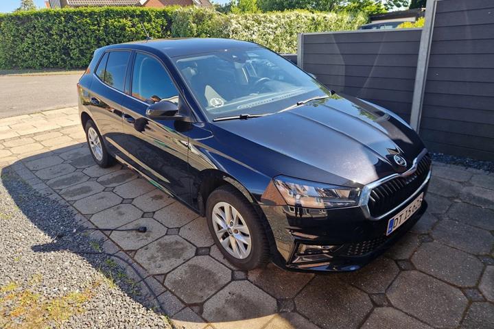 Sort Skoda Fabia fra 2023