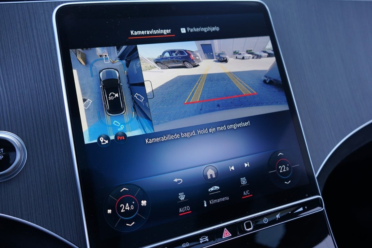 Sort Mercedes EQE350 SUV fra 2023