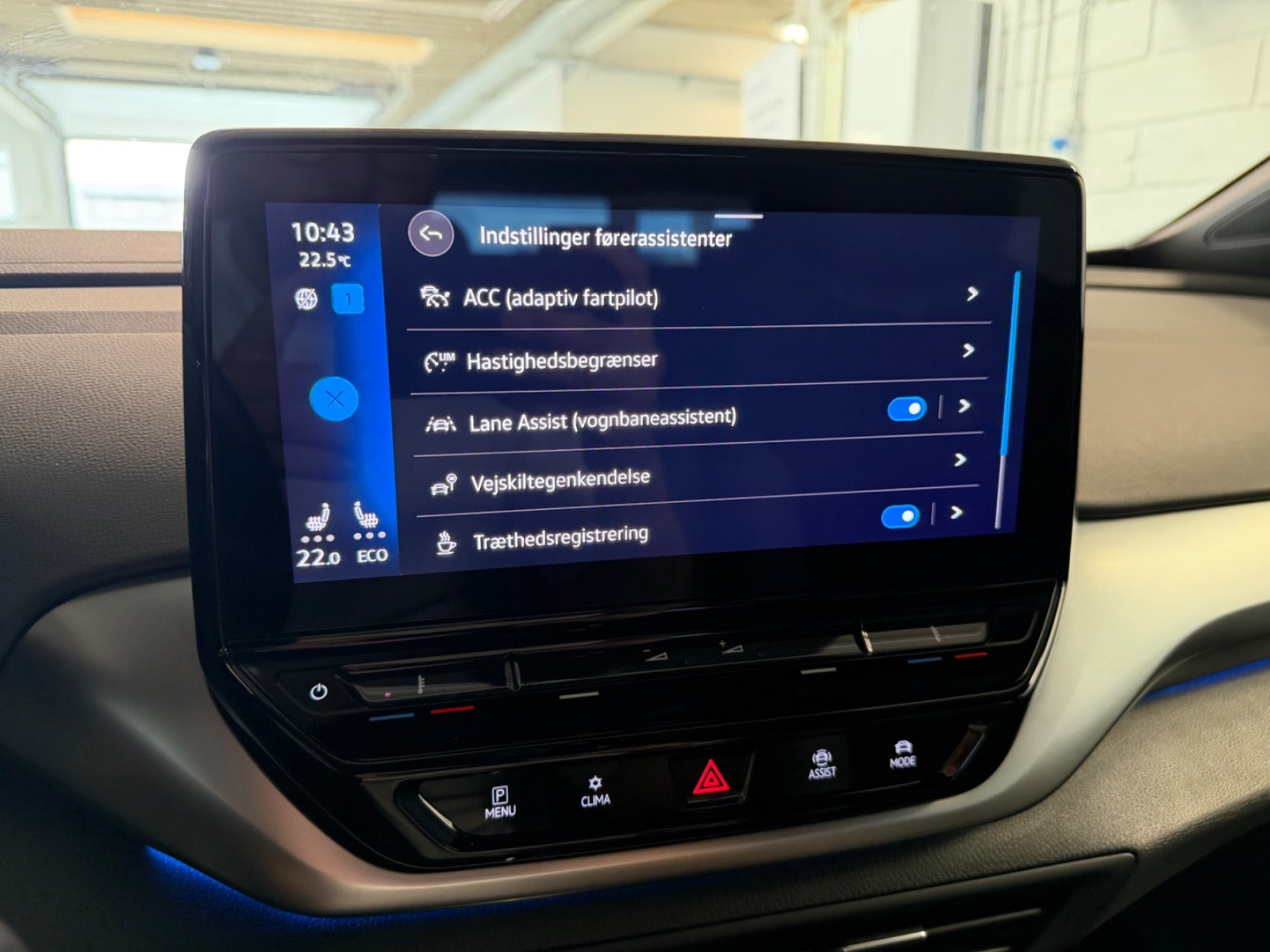 Blå VW ID.4 fra 2022