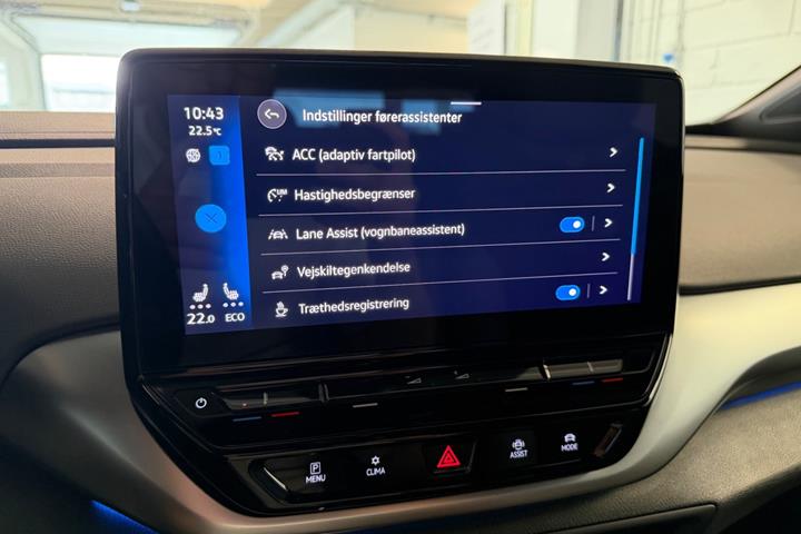 Blå VW ID.4 fra 2022