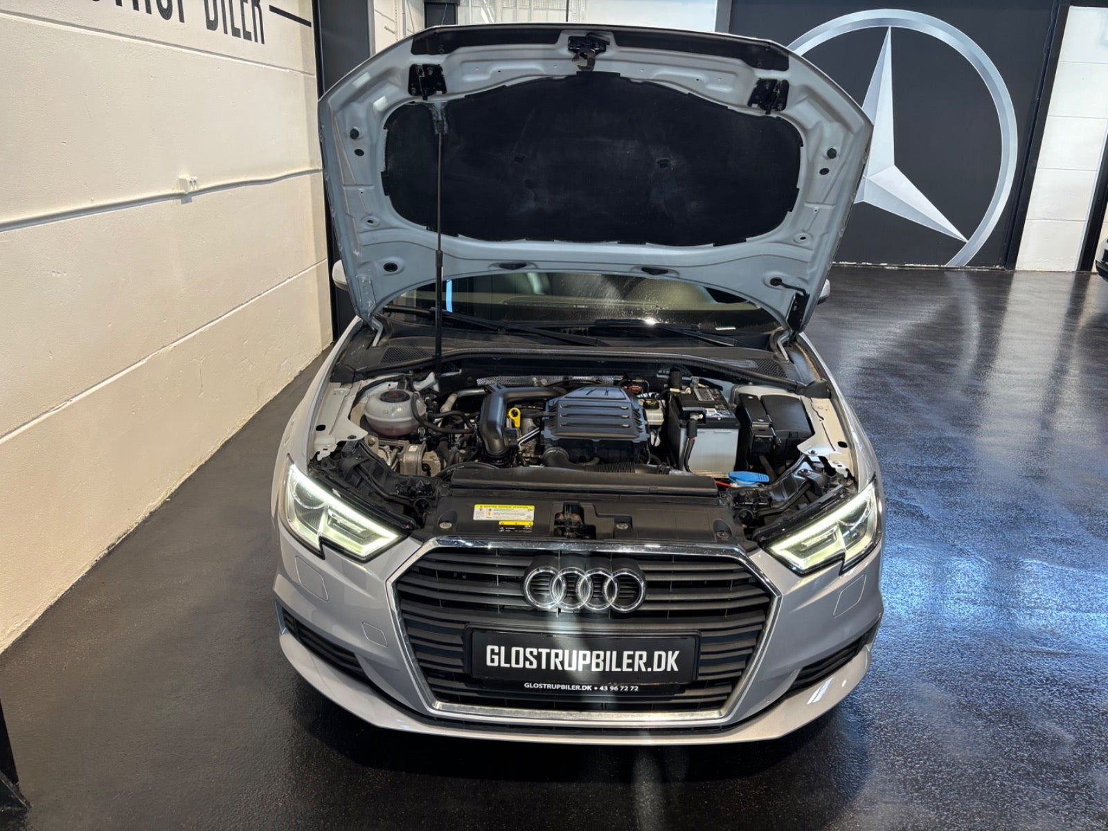 Sølv Audi A3 fra 2018
