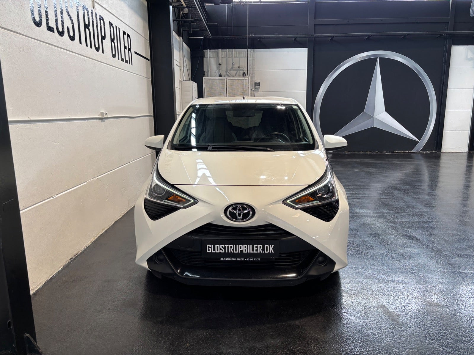 Hvid Toyota Aygo fra 2020