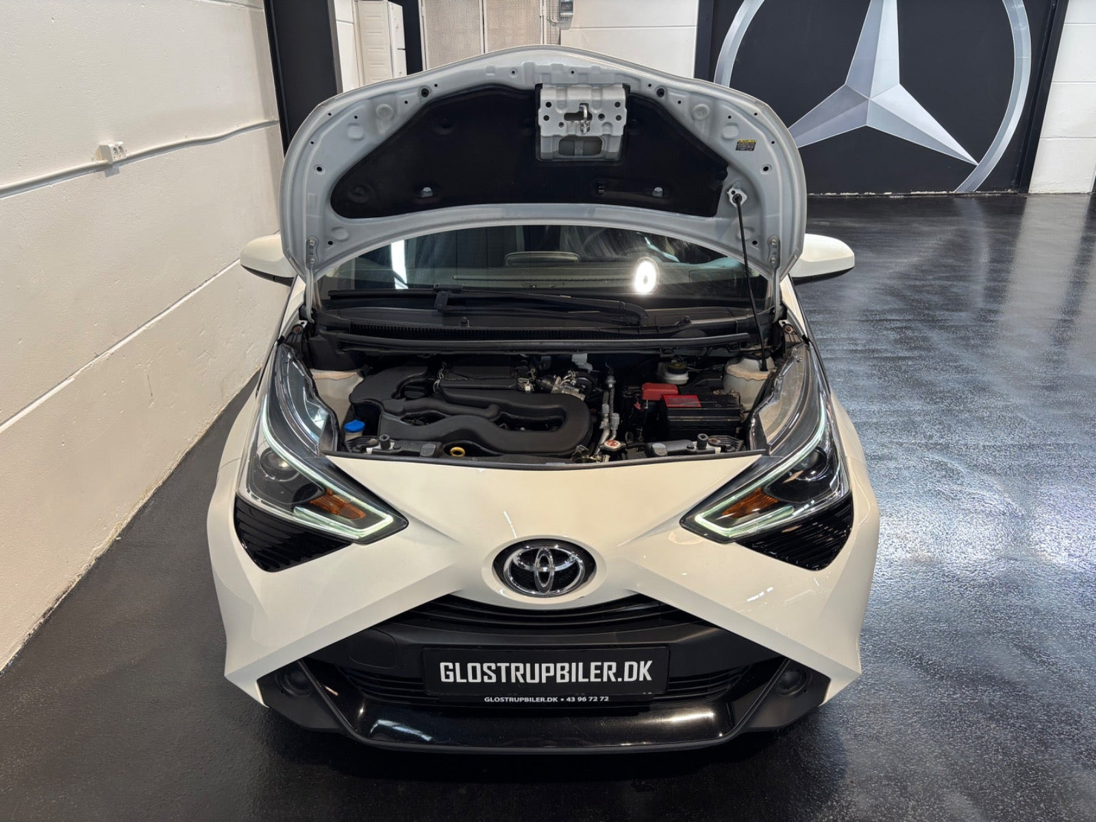 Hvid Toyota Aygo fra 2020