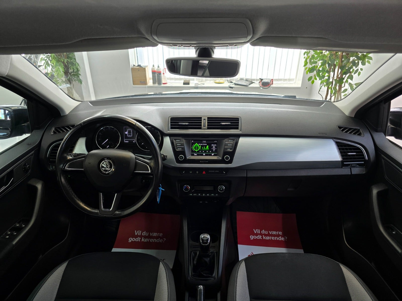 Sort Skoda Fabia fra 2018