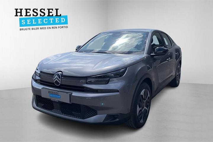 Grå Citroën ë-C4 X fra 2025 set udefra