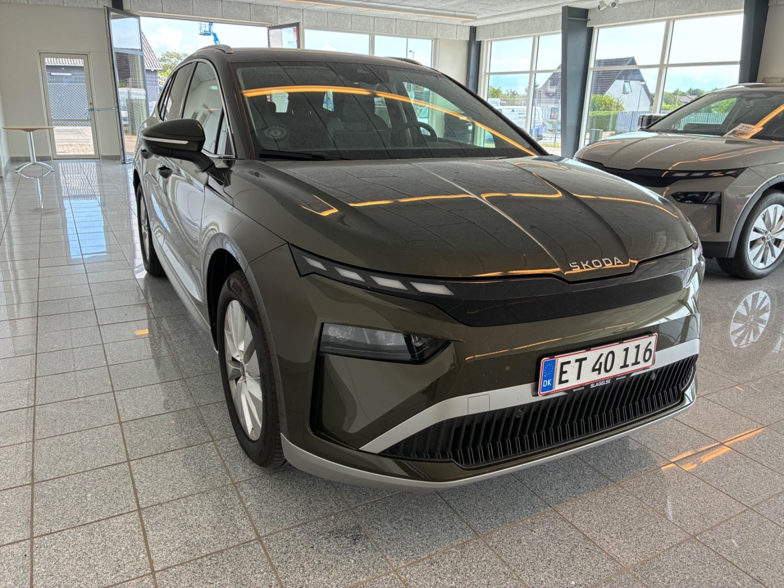 Grøn Skoda Enyaq fra 2026