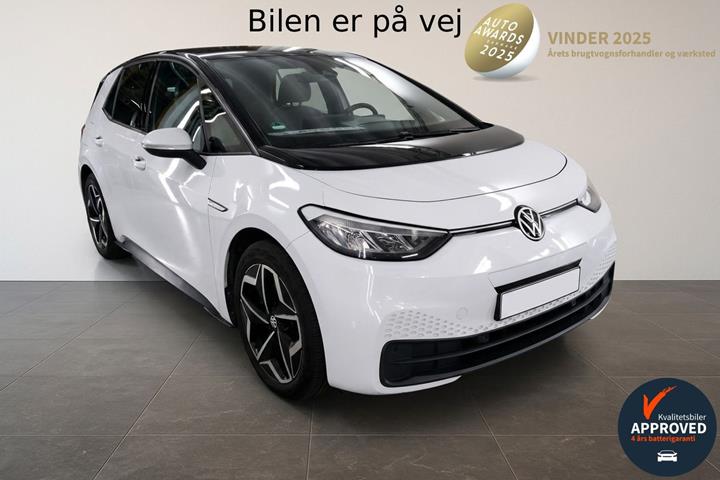 Hvid VW ID.3 fra 2021