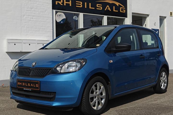 Blå Skoda Citigo fra 2016