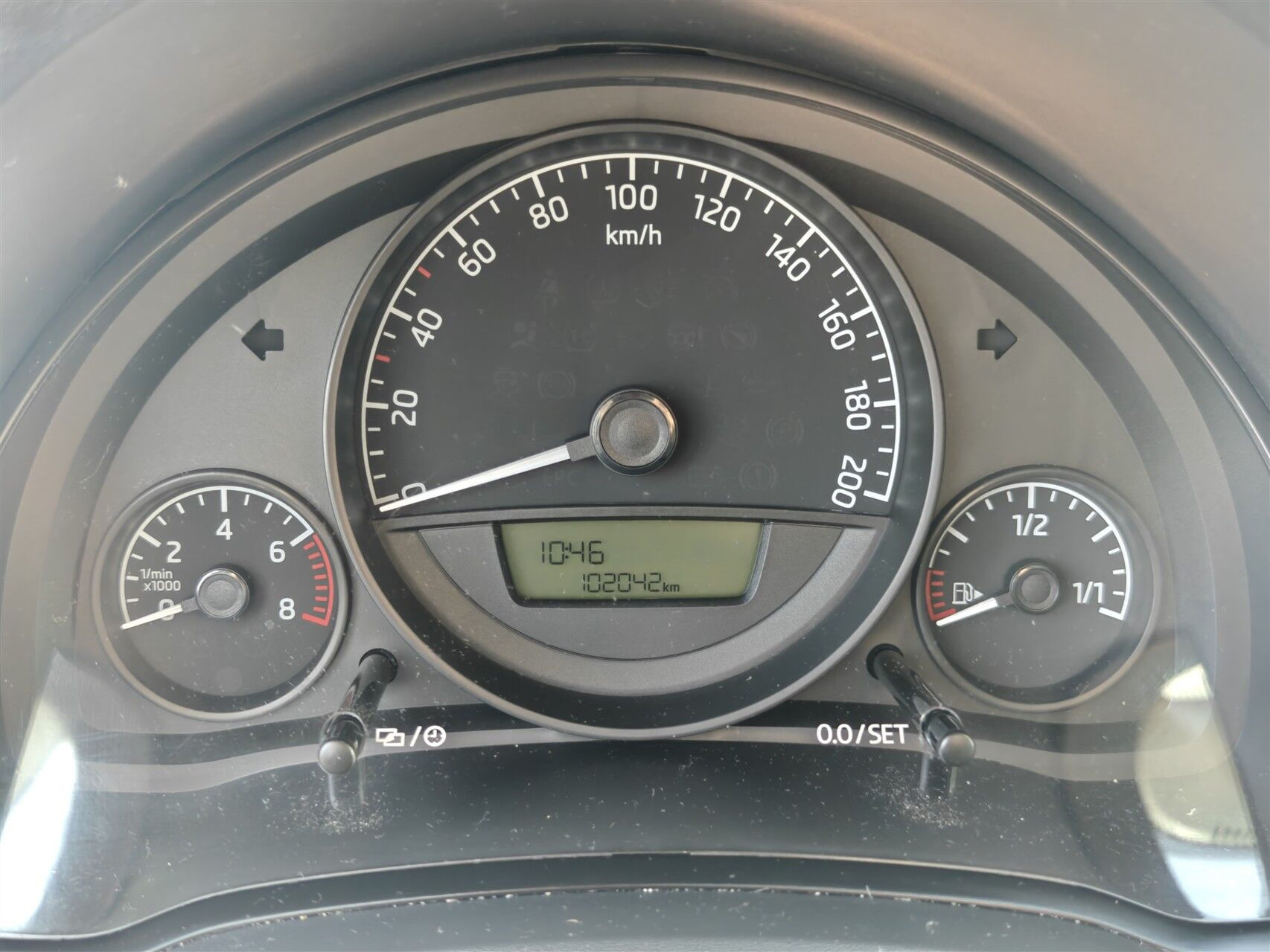 Blå Skoda Citigo fra 2016