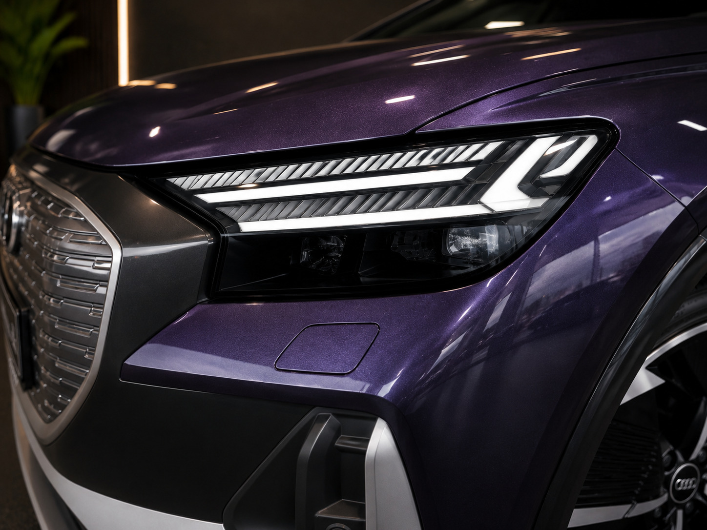 Hvid Audi Q4 e-tron fra 2022