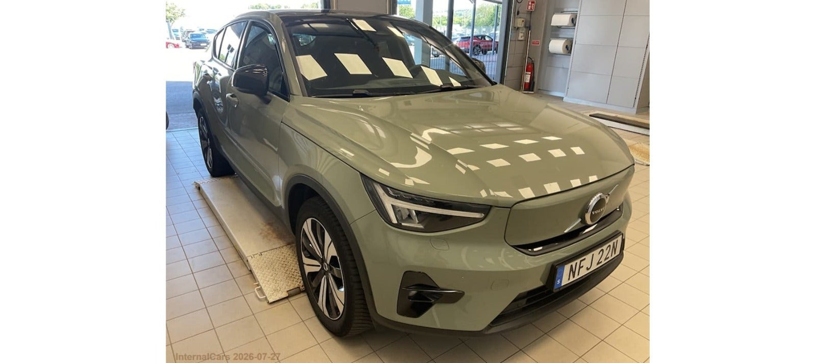 Grøn Volvo C40 fra 2023