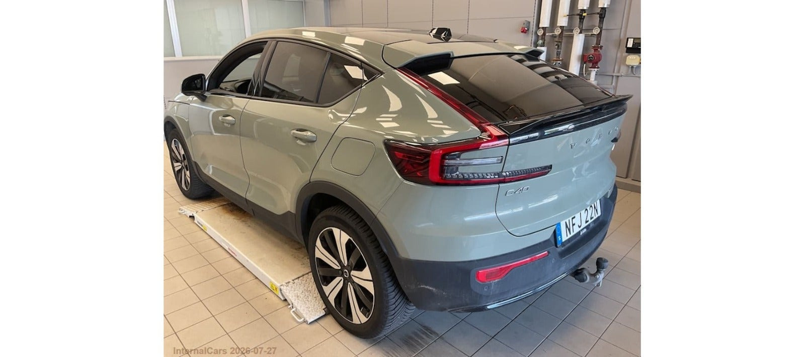 Grøn Volvo C40 fra 2023