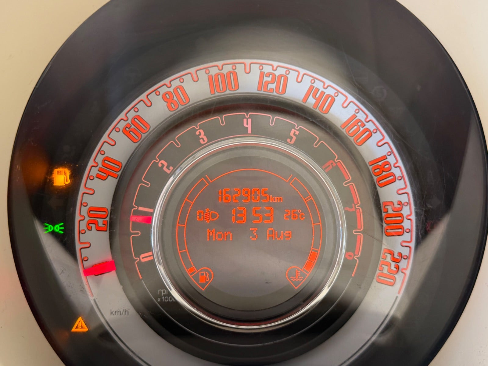 Hvid Fiat 500 fra 2011